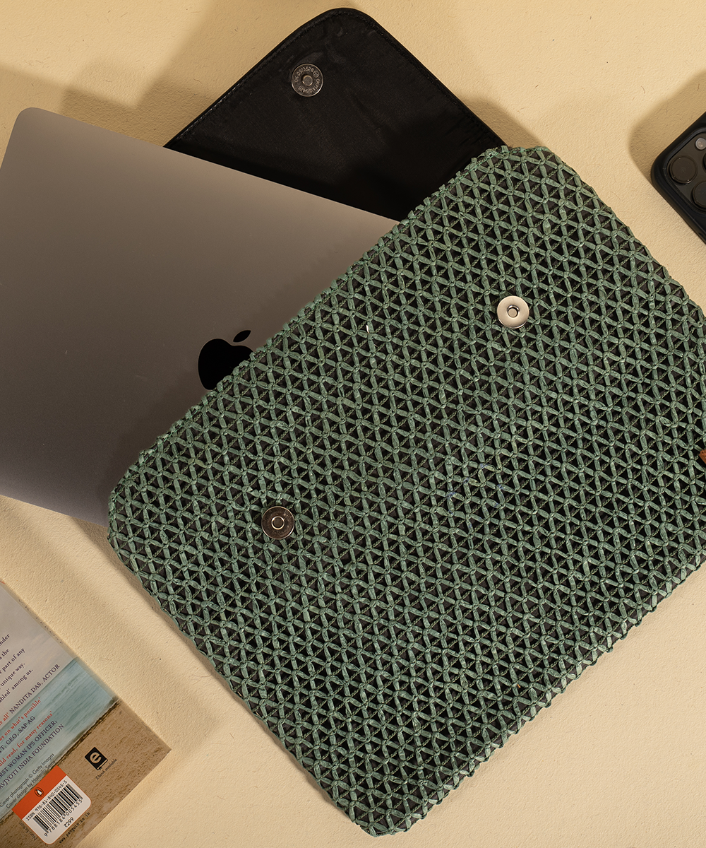 Azure cross laptop sleeve