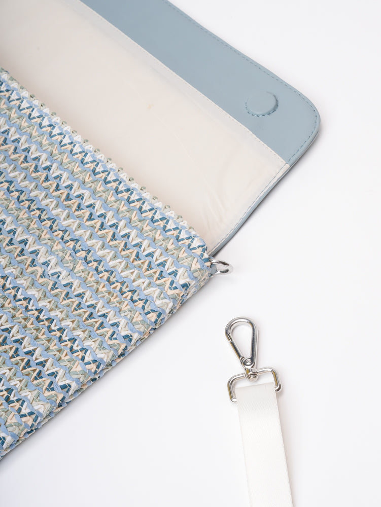 Ocean bloom laptop sleeve with handle