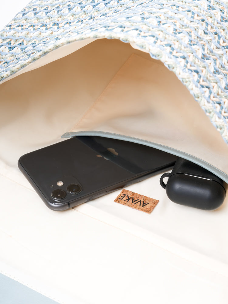 Ocean bloom laptop sleeve with handle