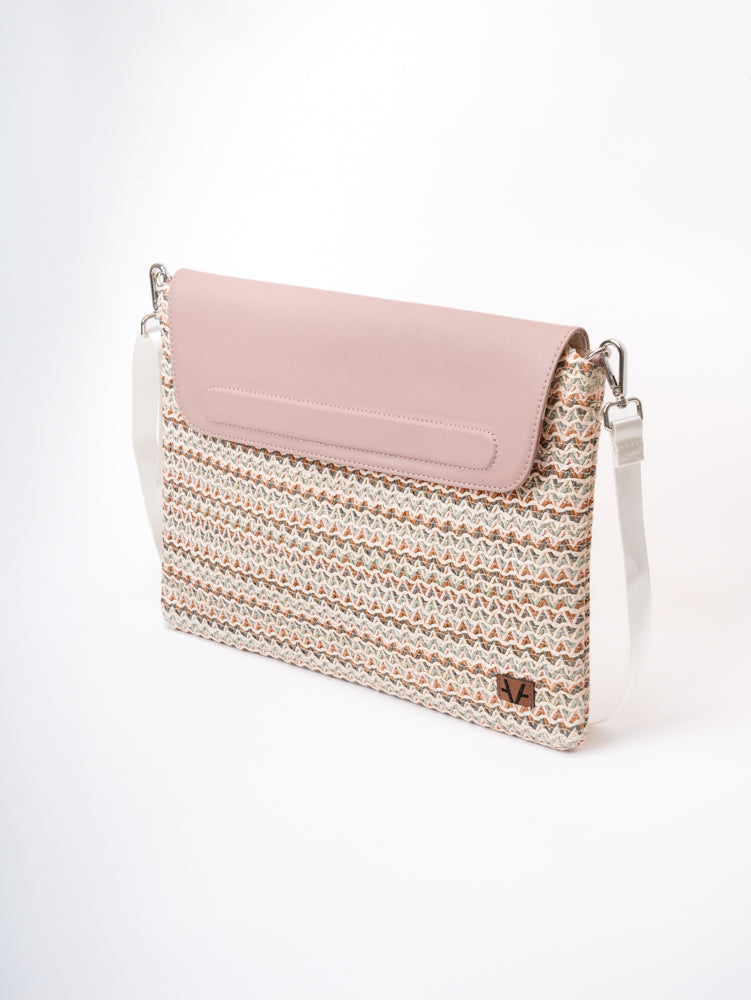 Blush Bloom ipad sleeve with handle