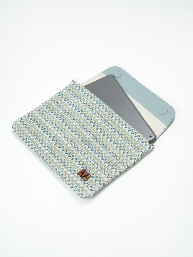 Ocean bloom ipad sleeve with handle
