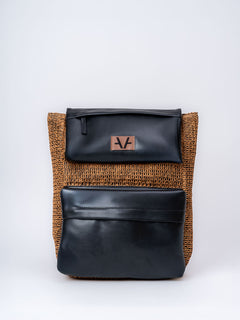 RUSTIC BROWN FLAP BACKPACK