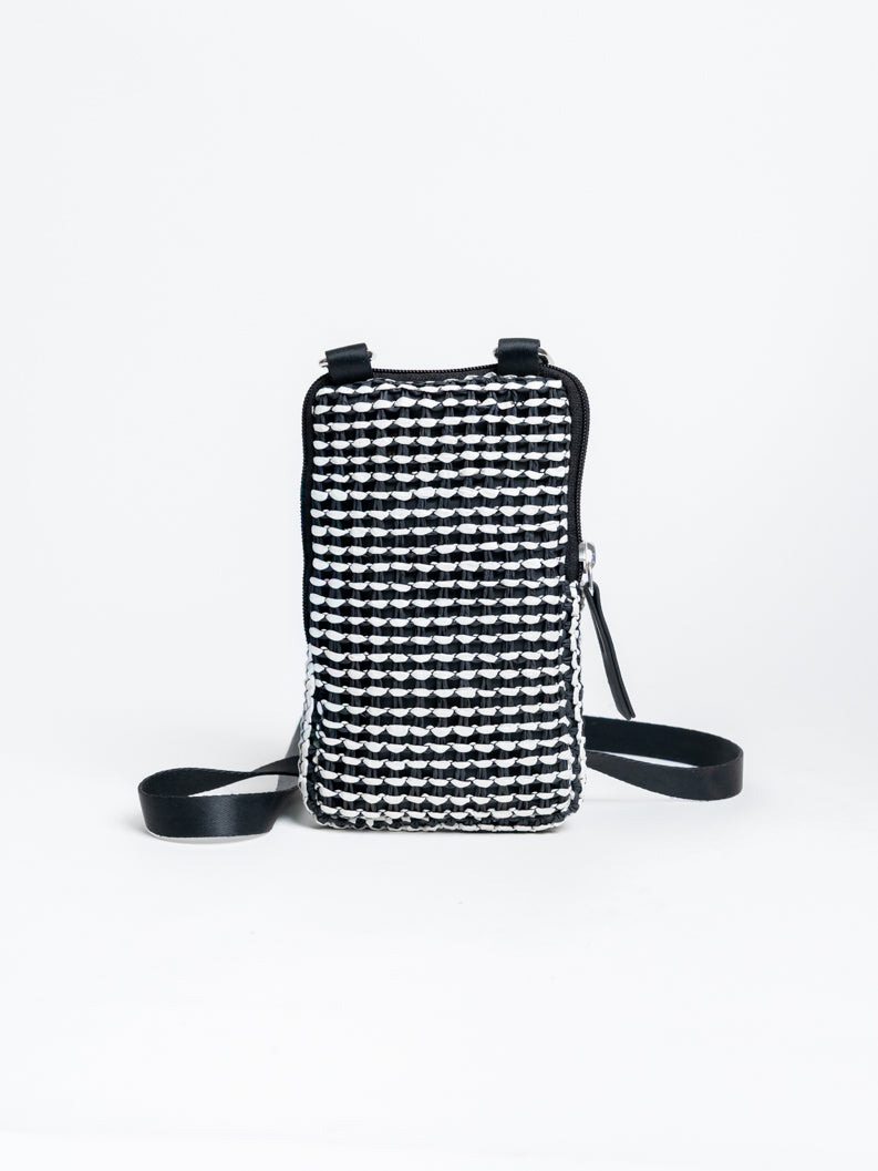Monochrome Mosaic Mobile Pouch