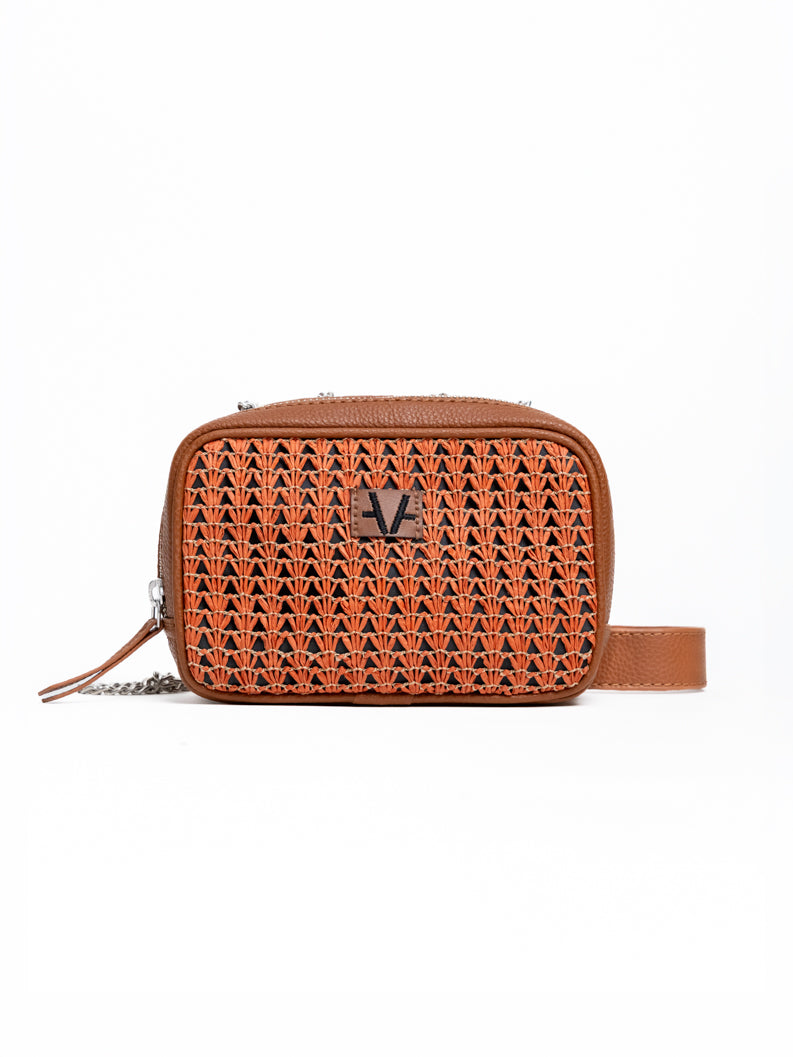 Coral GeoLuxe Crossbody