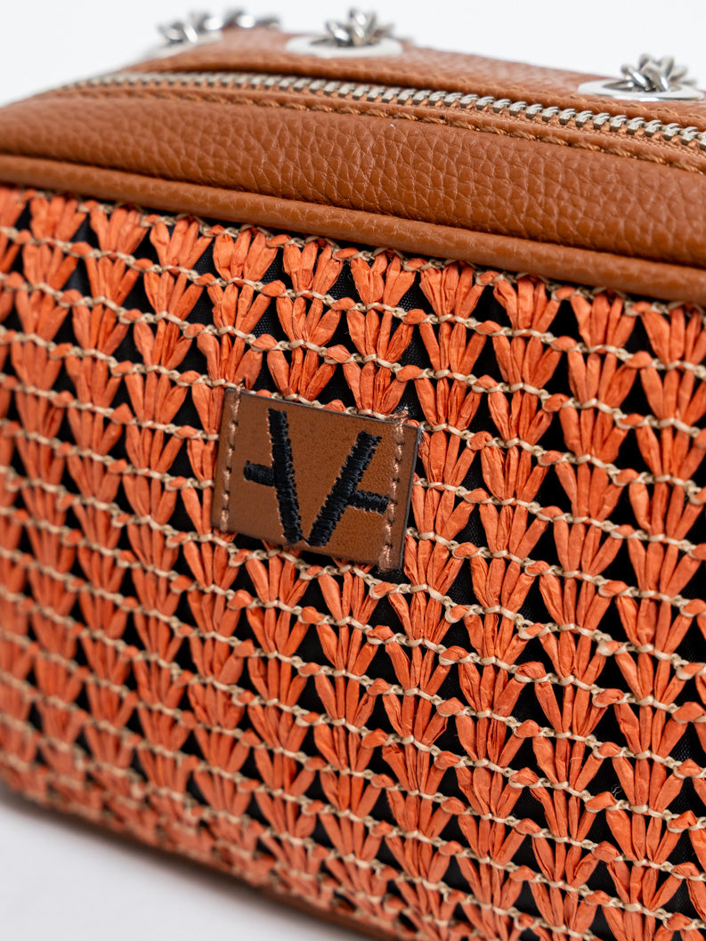 Coral GeoLuxe Crossbody
