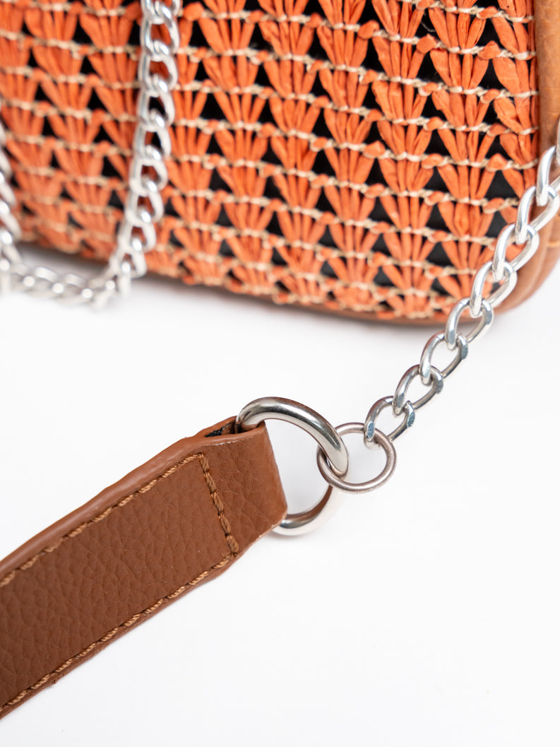 Coral GeoLuxe Crossbody