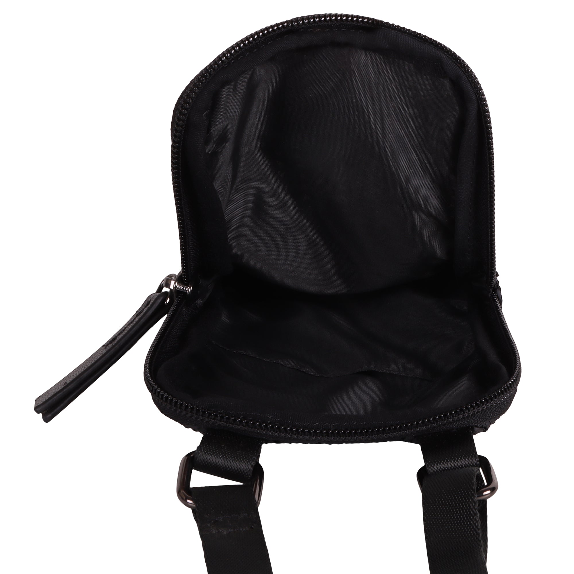 ZENITH Noir Weave Mobile Pouch for Minimalist Women