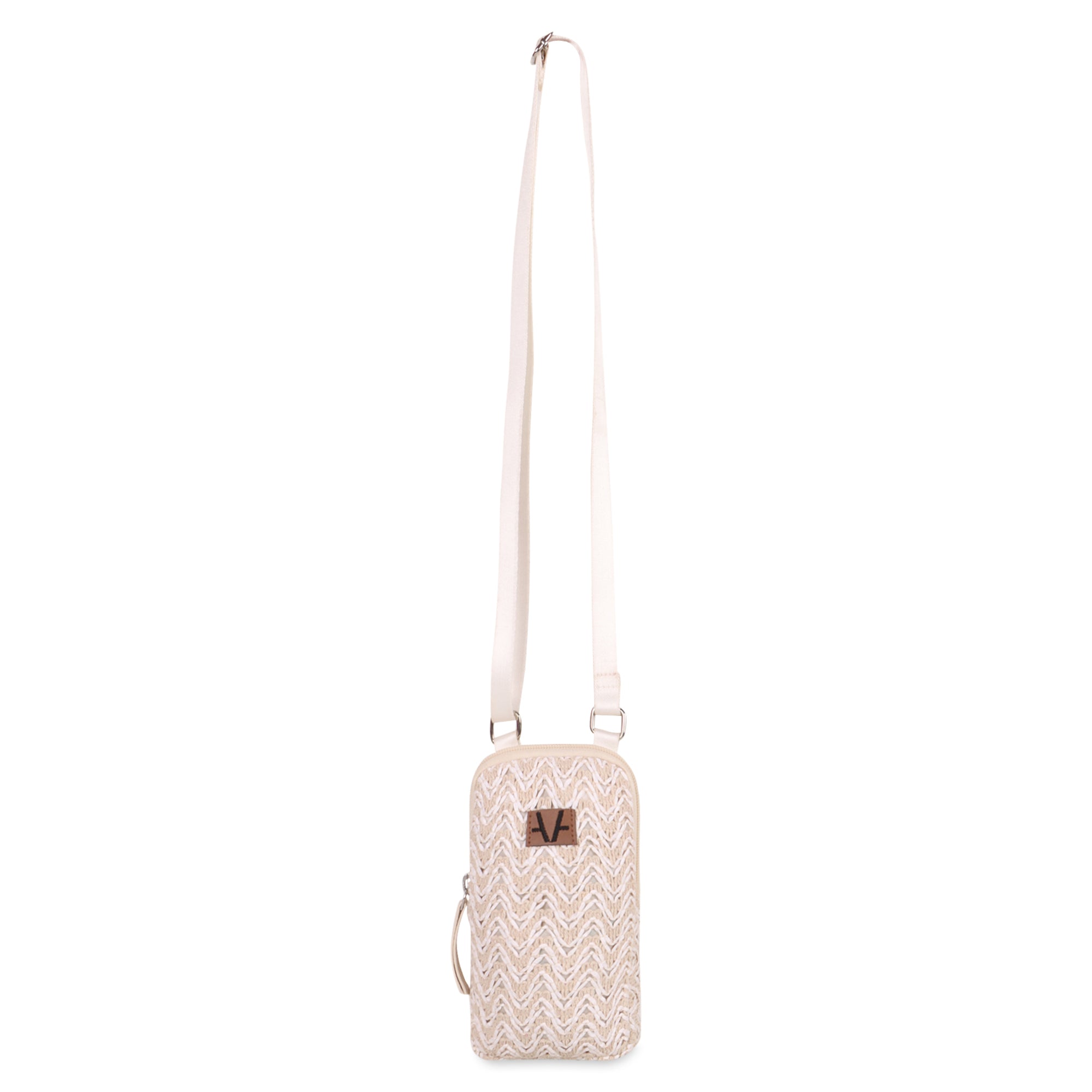 chic ivory mobile pouch